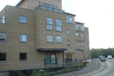 Rear of buildings - from roadside